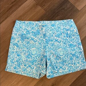 Lilly Pulitzer Blue Floral Women's Shorts
